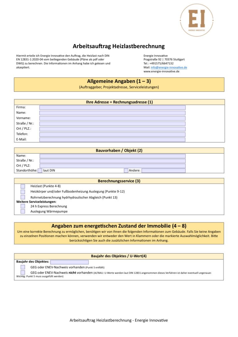 PDF Datei "Auftrag zur Heizlstberechnung" vorher